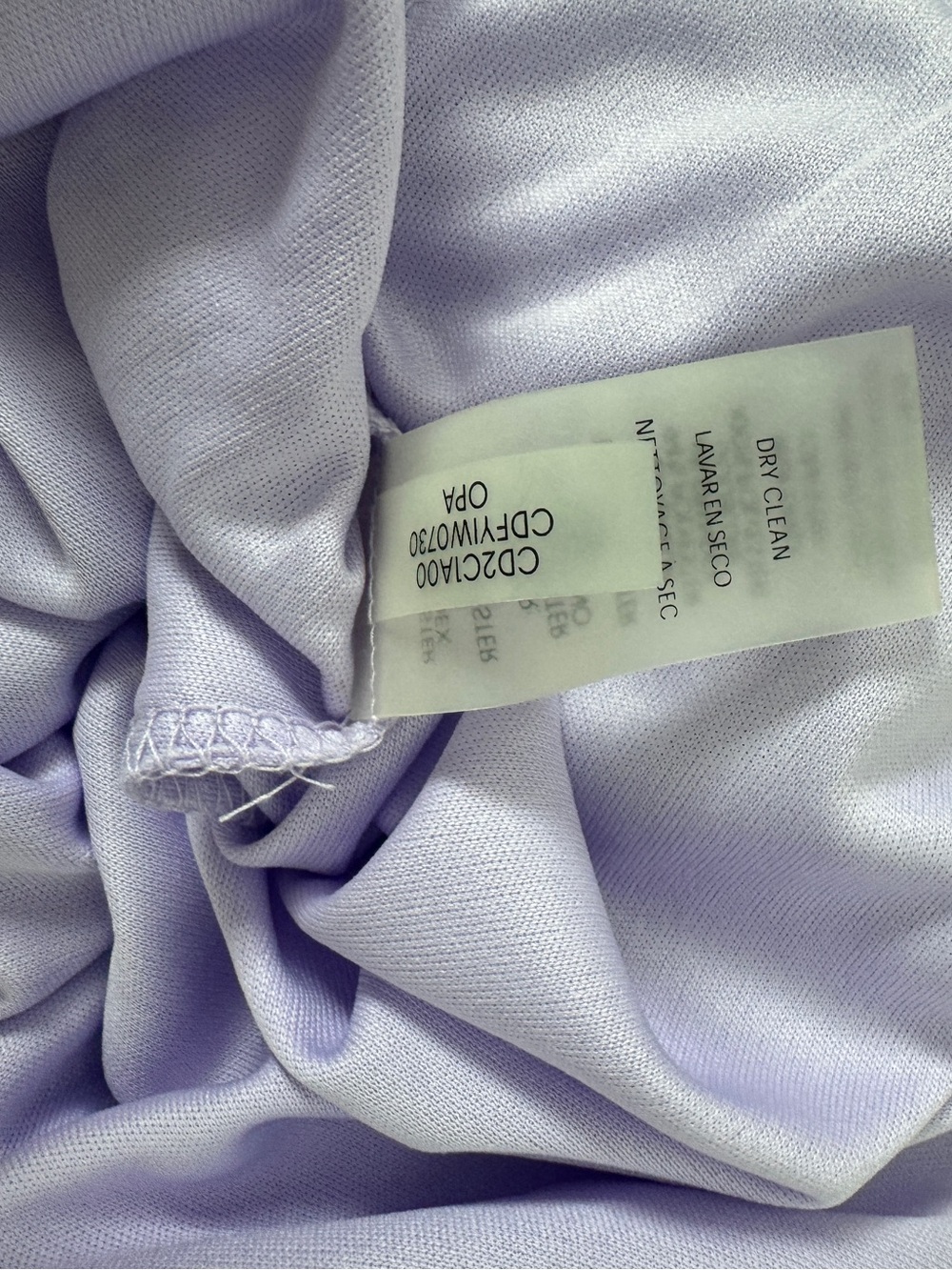 Calvin Klein Lavender Sleeveless Sheath Dress Gold Zip Size 2 - Picture 9 of 10
